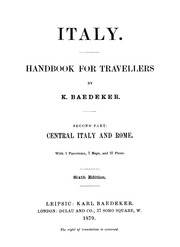 Italy : Handbook For Travellers