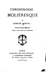 Chronologie Moliéresque