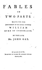 Fables: In Two Parts