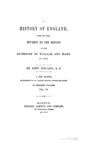 A History Of England From The First Invasion Of The Romans To The Accession Of William & Mary In 1688