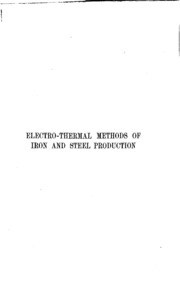 Electro-thermal Methods Of Iron And Steel Production