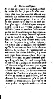 Elemens Des Mathematiques