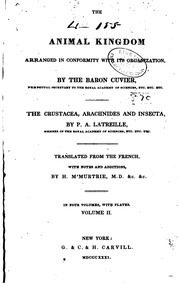 The Animal Kingdom Arranged In Conformity With Its Organization