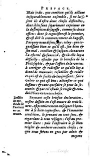 De La Sagesse Trois Livres