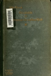 Geschichte Des Untergangs Der Antiken Welt