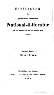 Bibliothek der gesammten deutschen national-literatur von der ältesten bis auf die neuere zeit