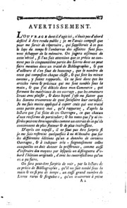 Bibliographie instructive, ou Notice de quelques livres rares, singuliers & difficiles à trouver