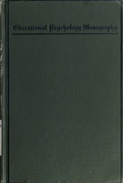 Experimental Studies Of Mental Defectives; A Critique Of The Binet-simon Tests And A Contribution To The Psychology Of Epilepsy