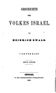 Geschichte Des Volkes Israel