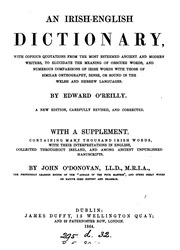 An Irish-english Dictionary. With A Suppl. By J. O'donovan