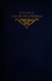 Essays, English And American