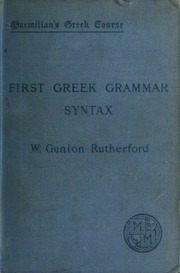 First Greek Syntax
