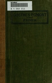 Goethe's Egmont Microform