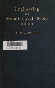 الكتب الهندسية والمعدنية 1907-1911.