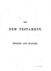 El Nuevo Testamento de nuestro señor Jesu-Cristo, que contiene los escritos evangélicos y apostólicos : antigua version de Cipriano de Valera