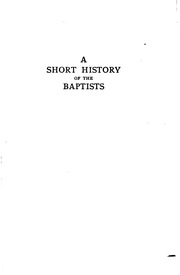 A Short History Of The Baptists