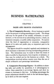 Business Mathematics; A Textbook For Schools