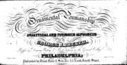 Becker's Ornamental Penmanship. A Series Of Analytical And Finished Alphabets