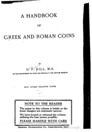 A Handbook Of Greek And Roman Coins