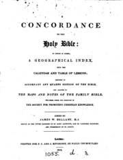 A Concordance To The Bible. To Which Is Added A Geographical Index