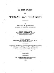 A History Of Texas And Texans