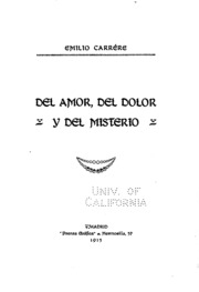 Del amor, del dolor y del misterio