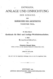 Gebäude für Heil- und sonstige Wohlfahrts-Anstalten