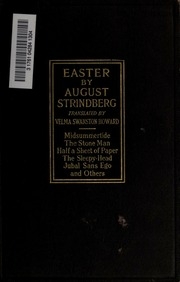 Easter (a Play In Three Acts), And Stories;