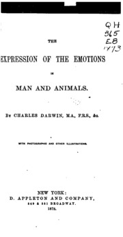 The Expression Of The Emotions In Man And Animals