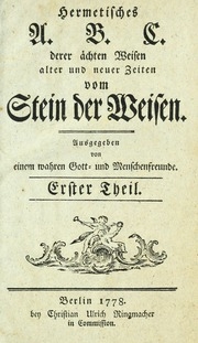 A. B. C. Vom Stein Der Weisen