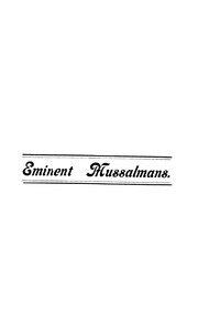 Eminent Mussalmans