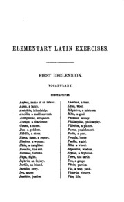 Elementary (advanced) Latin Exercises