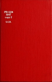 An Anthology Of Modern Verse, Chosen By A. Methuen;