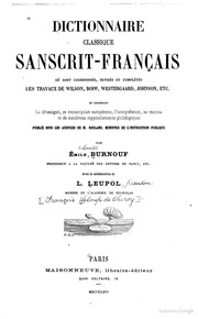 Dictionnaire Classique Sanscrit-francais