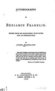 Autobiography Of Benjamin Franklin