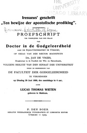 Irenaeus' Geschrift 