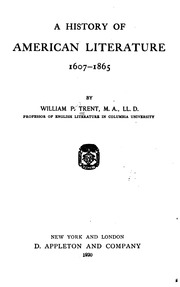 تاريخ الأدب الأمريكي ، 1607-1865