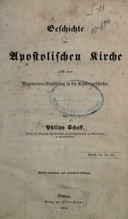 Geschichte Der Apostolischen Kirche, Nebst Einer Allgemeinen Einleitung In Die Kirchengeschichte