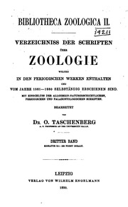 Bibliotheca Zoologica [i]