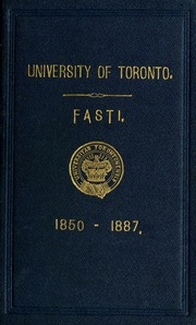 Fasti From 1850 To 1887
