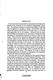 A Textbook Of Botany For Colleges And Universities. Vol. 1. Morphology And Physiology