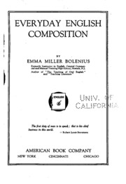 Everyday English Composition