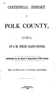 Centennial History Of Polk County, Iowa