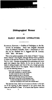 A Bibliographical And Critical Account Of The Rarest Books In The English Language
