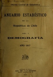 Estadística anual de la república de Chile, comercio exterior