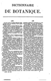 Dictionnaire De Botanique Pratique
