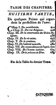 Catéchisme spirituel de la perfection chrétienne