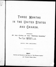 Three Months In The United States And Canada