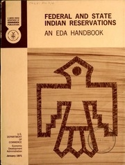 Federal And State Indian Reservations : An Eda Handbook