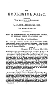 The Ecclesiologist